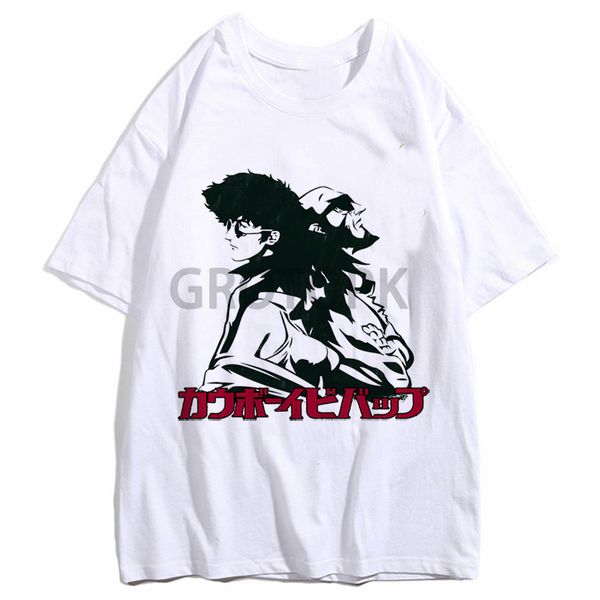 

japan anime cowboy bebop spike funny new white casual spike spiegel tshirt homme ga streetwear sport hooded sweatshirt hoodie men t shirt