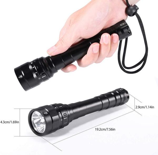 

df30 скубадайвинг свет 18650 светодиодный фонарик мощный 3100lm тройной cree xpl led лампы подводный прожектор факел wmtnrr yycolor