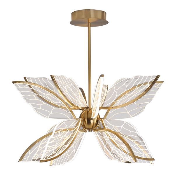 

creative butterfly led pendant lights designer nordic personality foyer bedroom dining room acrylic lighting fixtures dimmable lamp
