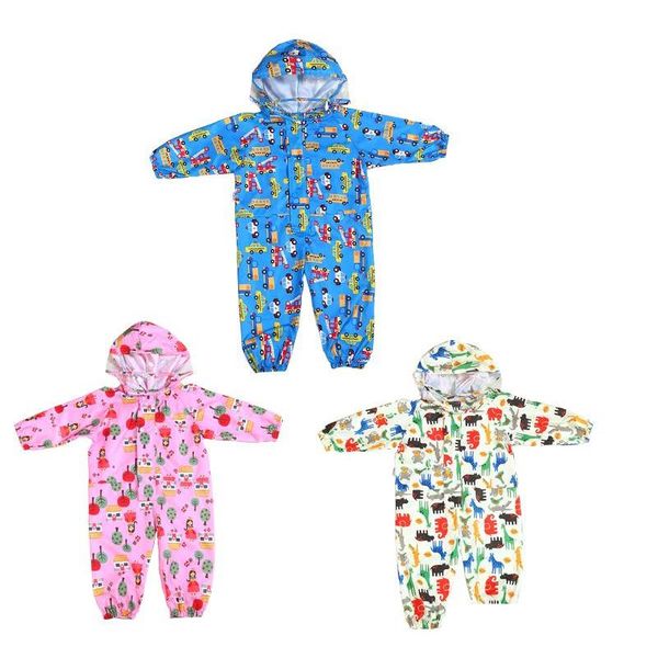 

children cartoon raincoat kids jumpsuit rainwear raincover for children baby boys girls waterpro qyldhj lipper