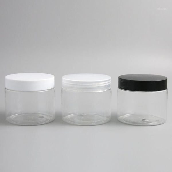 

packing bottles 30 x empty big 5oz 6oz 250g plastic clear cream jar cosmetic packaging box pot makeup face hand body lotion container1