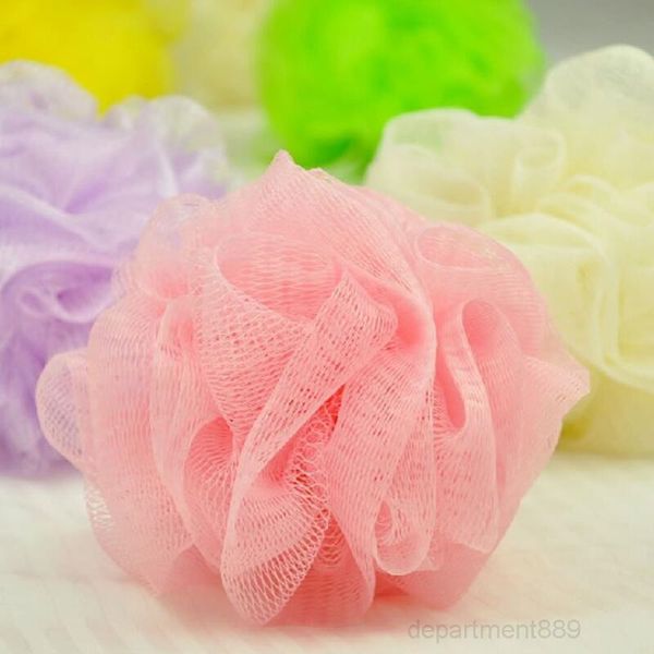

a-loofah bath sponge milk accessories nylon shower ball 5g soft body cleaning mesh brush owd2934