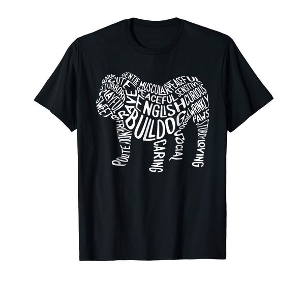 

english bulldog typography t shirt word art funny dog gift casual brand movie tee shirt sport hooded sweatshirt hoodie