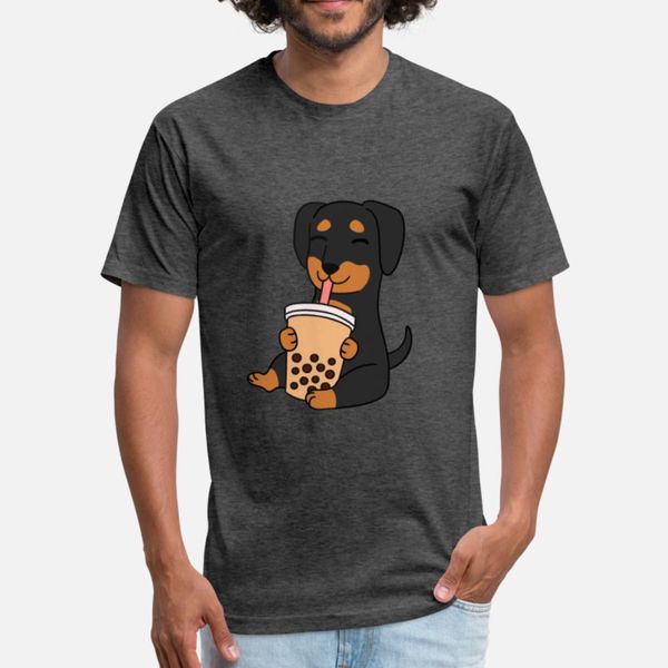 

dachshund drinking bubble tea funny dog gift long designers graphic t shirt funky horror white tracksuit hoodie sweatshirt