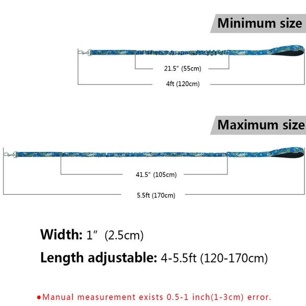 

nylon dog leash pet walking running leash elastic bungee rope long dog chain belt for medium large dogs pitbull german sqcqvu