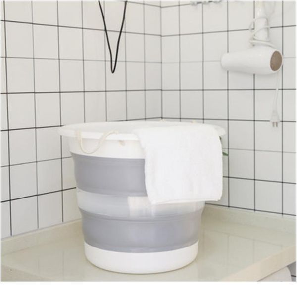 

30l sile bucket fishing equipment folding bucket outdoor foldable collapsible bucket camping basin thick travel jllcly