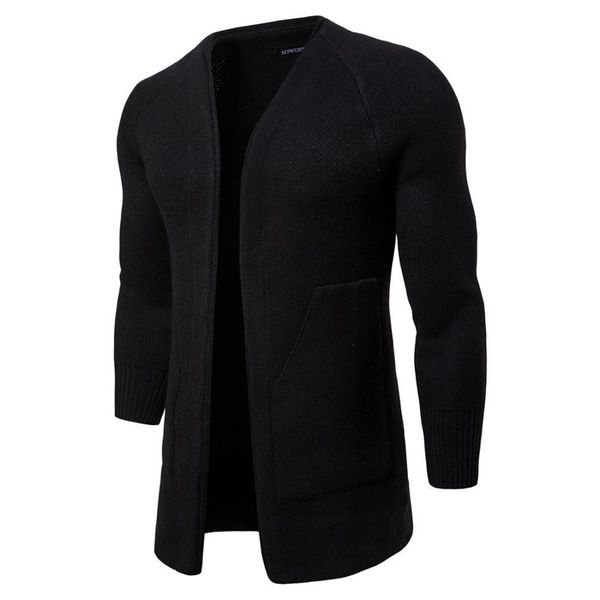 

man sweaters autumn winter casual slim fit cotton knitted mens sweater clothing 201130, White;black