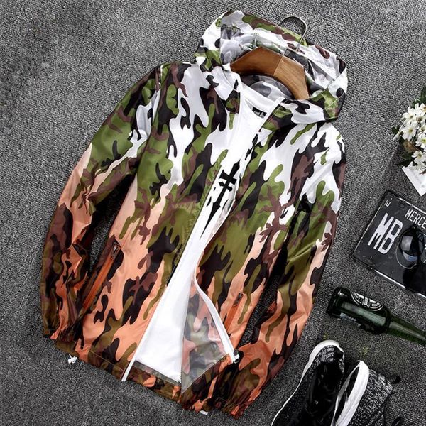 

outdoor men's and women's sun protection clothes mountain riding clothes ultra thin camouflage jacket sun protection1, Black;brown