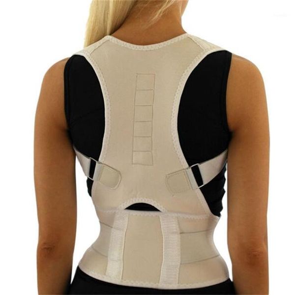 

back support men women posture corrector scoliosis brace spine corset belt shoulder therapy poor correction 1, Black;blue