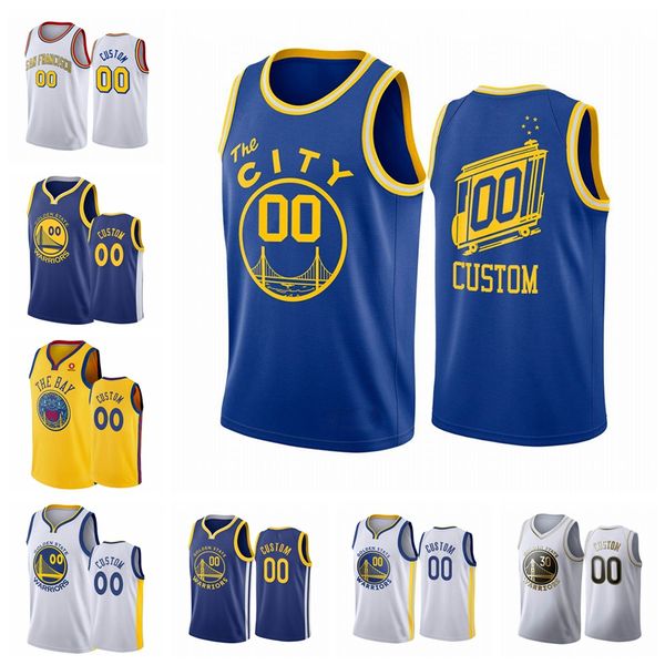 

золотой состояние воины men белого 2019-20 классический nba женщины молодежь royal иконка баскетбол джерси s-6xl, Black