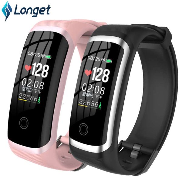 

longet-m4 smart wristband, neutral, waterproof sports device, clock, sleep and heart rate control, compatible with iosjk