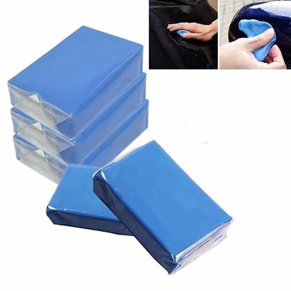 

5pcs magic blue clay bar for car auto detailing cleaner car truck washer remove wash marks cleaning care tools1