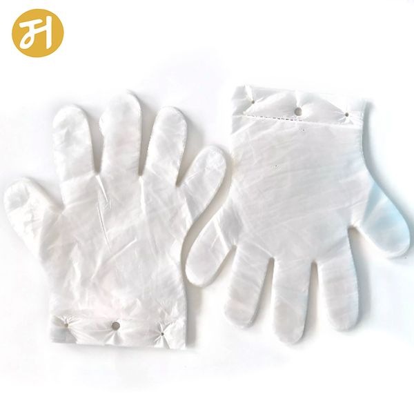 

plastic household food grade transparent pe disposable hand gloves