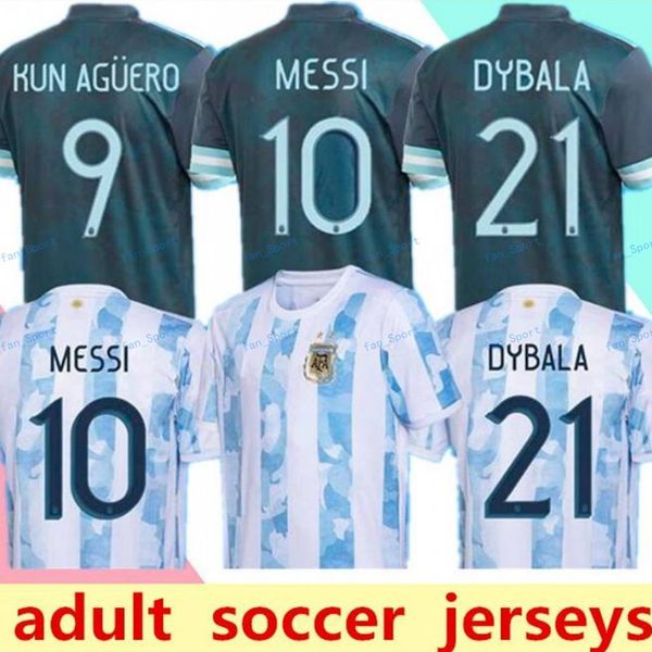 

2020 2021 argentina jersey soccer jersey messi dybala di maria higuain kun aguero lautaro football polo shirts jersey pants masks, Black;yellow