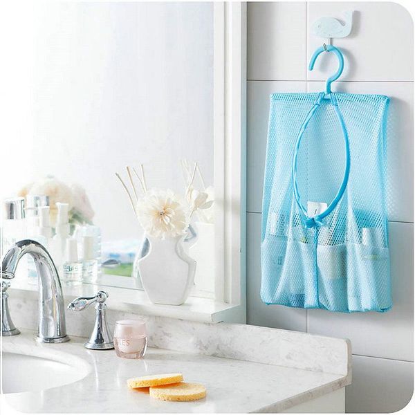 

multi-purpose kitchen bathroom storage clothespin toy sock hanging hook mesh bag