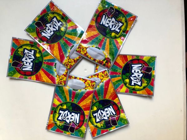 

nerdz candy bags rainbow california 3.5g edibles packaging mylar bags bbyjhm bde_home bbywao nana_shop, Pink;blue