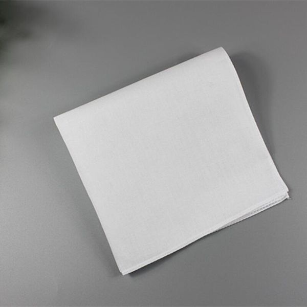 

pure white 100% cotton handkerchiefs women men 28cm*28cm pocket square wedding plain diy print draw hankies dhd1735