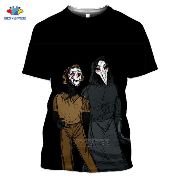 

scp foundation summer men special logo 3d print shirts horror hippie aesthetic men clothing