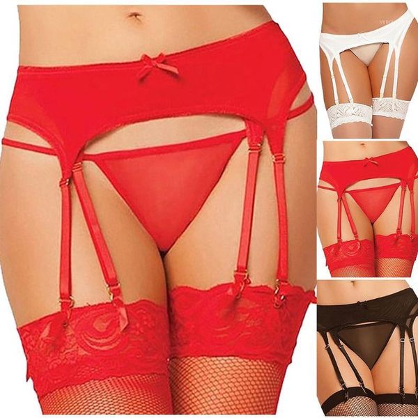 

lingerie erotic underwear elastic lace underwear skirt garter lingerie brief underpant costume1, Black;pink