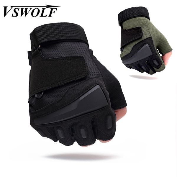 

military tactical half finger swat cs gym fitness shooting paintbal combat gloves outdoor sport riding bicycle, Blue;gray