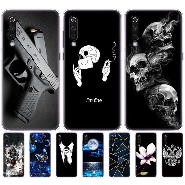 

mi cartoon silicone soft tpu cover for mi9 xiaomi 9 se case phone shell bumper etui