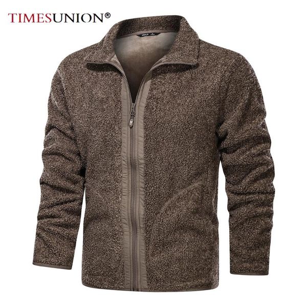 

winter wool liner jackets for men very thick keep warm sherpa cashmere casual parker men's wool clothes for snow day, Black;brown