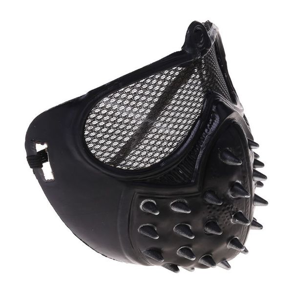 

anime plastic devil halloween punk mask rivets metallic cosplay costume q0ke