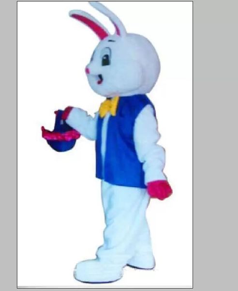 2022 adulto bonito marca desenhos animados coelhinho da Páscoa coelho mascote traje fantasia vestido festa fantasia