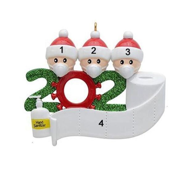 

gift customized decoration fashiontqi9quarantine with pvc/resin christmas party marker pen personalized family of 7 orna