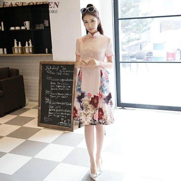 

ethnic clothing chinese oriental dresses ladies dress qipao female cheongsam style design modern kk908 h1, Red
