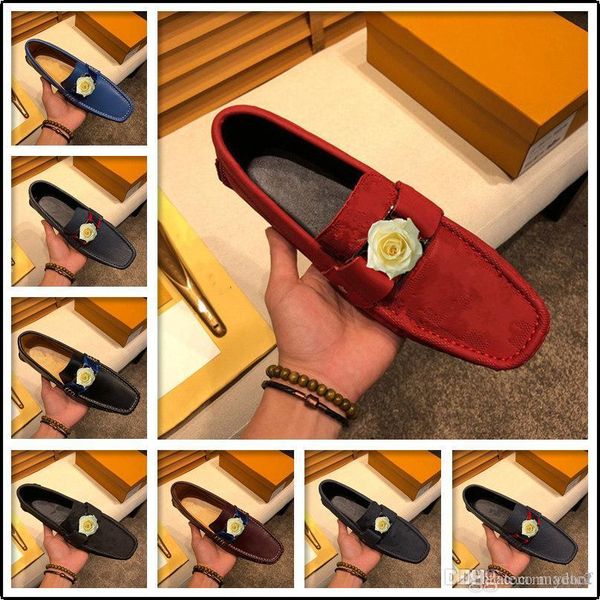 

m3 luxury leather men driving shoes designer men shoes flat walking casual shoes slip on loafers men size 38-46 33, Black