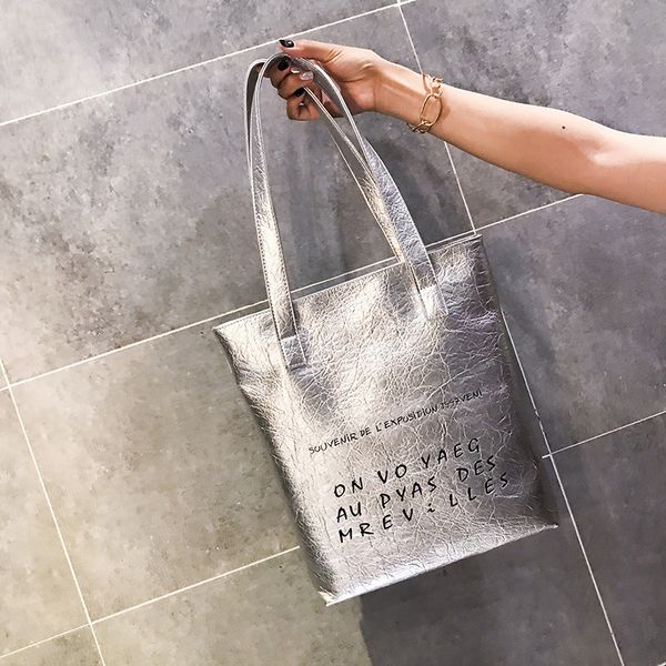 

fashion women pu leather tote bags handbags 2020 new female zipper letter messenger bags shoulder