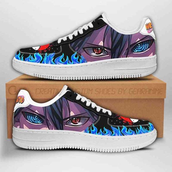 

diy af basketball shoes sasuke eyes sneakers nt anime fan gift, Black