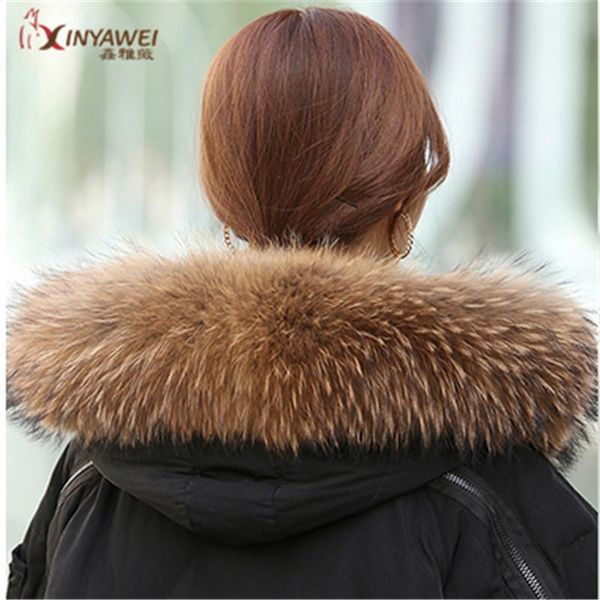 

scarves fashion 100% authentic natural raccoon fur collar female scarf winter coat hat accessories warm collar., Blue;gray