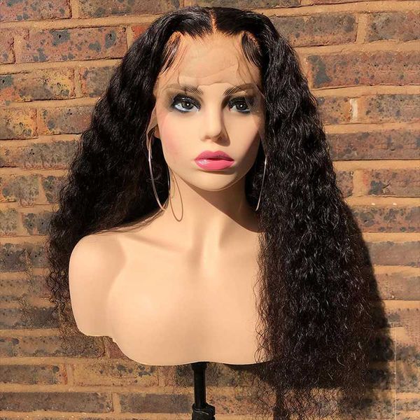 

human hair wigs pre plucked brazilian virgin hair wigs 100% unprocessed curly lace front human with baby, Black;brown