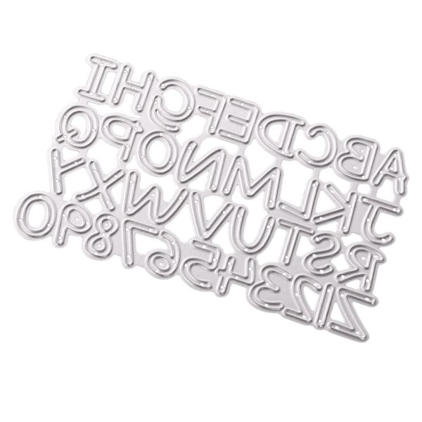 

0-9 numbers a-z letters metal cutting dies stencils template tool for scrapbooking p album embossing paper crafts diy christmas wedding