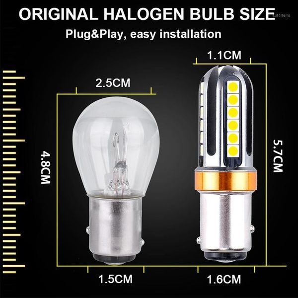 

2x 1156 ba15s p21w led bau15s py21w 1157 p21-5w bay15d 3030 car reserving brake turn signal lights tail parking backup lamp hlxg1