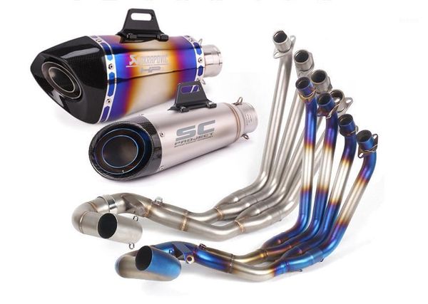 

motorcycle exhaust system suitable for cbr650f cb650f pipe front cb650r cbr650r modified full exhaust1