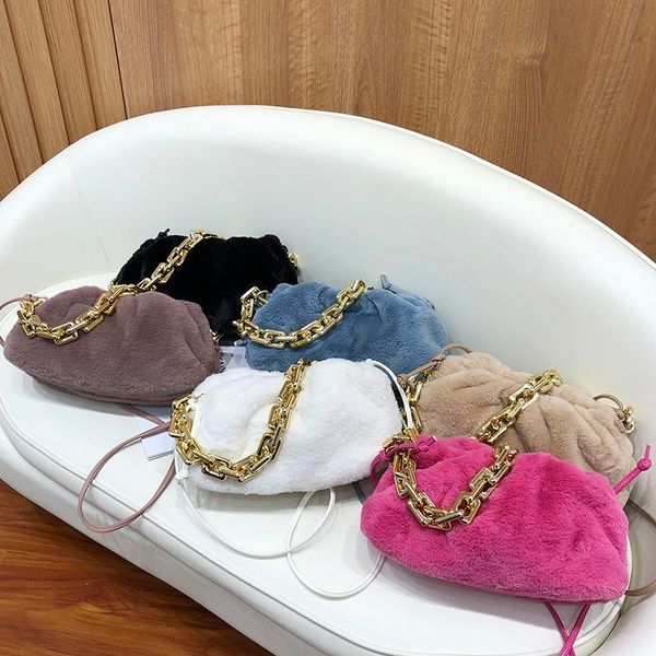 

women totes handbags pu leather shoulder faux fur crossbody bag sac a main femme ladies messenger bag long strap female clutch