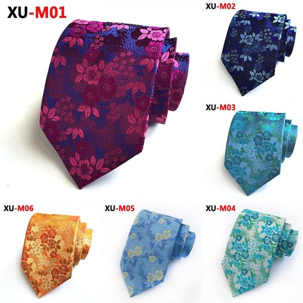 

wk5p 6pcs lot men's pattern striped necktie jacquard wovenpaisley new tie silk gz826901, Blue;purple