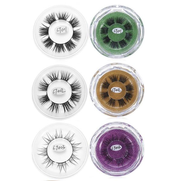 

false eyelashes segmented set wispy fluffy natural thick lashes handmade eye extension makeup tools
