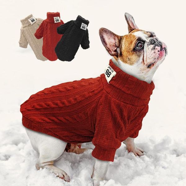 

puppy dog knit sweater pet cat warm winter classic sweaters knitted turtleneck small dogs kitten cats soft knitwear appa bbykwq