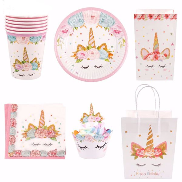 

birthday kids party supplies unicorn decor unicornio baby shower girl favors