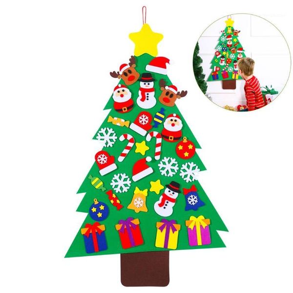 

christmas decorations 31pcs santa's tree magic jigsaw puzzle deco friends kid's xmas creative gift diy felt decoration toy accesso
