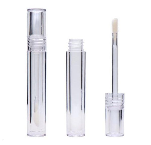 

7.8ml lip tubes gloss lipgloss tubes empty round transparent lip gloss tubes with wand empty clear eea1713 100pcs