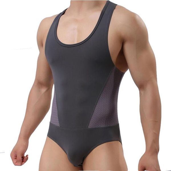 

men's body shapers 2021 bodysuit men ice corset high elasticity one-piece clothing slim corrective sculpting pulling underwear, Black;brown
