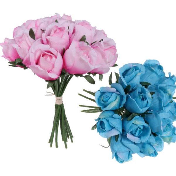 

decorative flowers & wreaths multi-color artificial roses european-style core-spun peony bouquet home wedding wall decoration