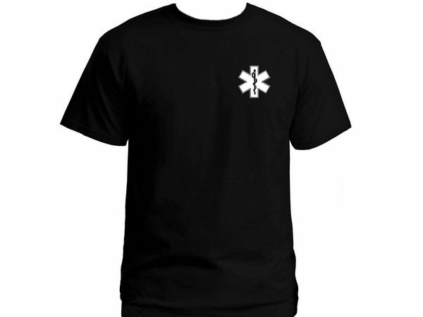 

2019 paramedic symbol emblem medic apparel 100% cotton black t-shirt us xxl size sport hooded sweatshirt hoodie