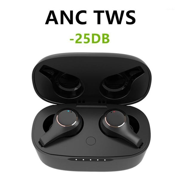 

2020 anc bluetooth earphone wireless headphones noise canceling headphone sport ear buds handheadsets for cell earpiece1