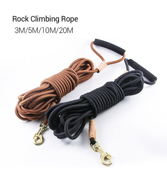 

long dog leash round rock climbing dog leash rope for small medium large dogs outdoor walking training pet lead 3m 5m 10m 20m 1020